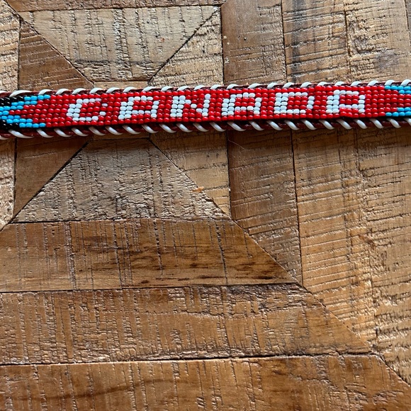 Vintage Beaded Canada Belt - Picture 3 of 5